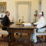 Paz será pauta de encontro entre o Papa e o Presidente russo Putin